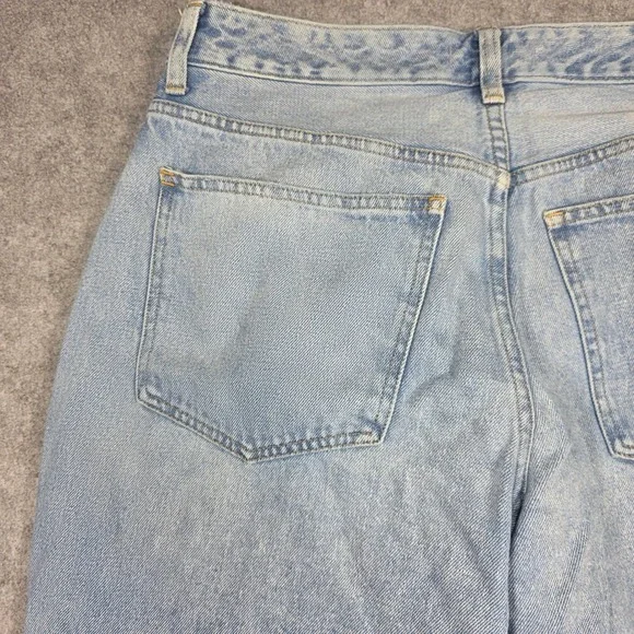 Madewell Jeans Women 28 Blue Straight Leg High Rise Light Wash - Picture 13 of 16